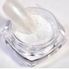 Cre8tion White Pearl Magic Chrome Nail Powder for DIY Nail Arts - Nail Art Glitter Chrome Powder Shimmer | Professional Salon Use - White (1g)