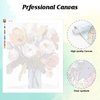 EOBROMD Flower Paint by Numbers for Adults, DIY Flower Paint by Number Kits for Beginner on Canvas, Paint by Numbers Adult Kit Drawing Arts and Crafts for Gift Home Wall Decor 16x20inch