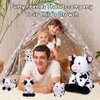 Sumind 5 Pcs Cow Plush Animals Set Mommy Cow Stuffed Animal with 4 Baby Cute Cows in Her Tummy Mommy Cow and Baby Small Plush Cow for Boys Girls(Cute)
