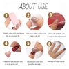 Hkanlre Bling Coffin Press on Nails Fake Nails Tips Full Cover Medium False Gradient Nails for Women and Girls 24PCS (Pink gradient coffin)