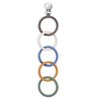 Ainiv Silicone Baby Teether Links, Cutie Baby Teething Toys with Pacifier Clip, Multi Use Baby Teether Rings, Food Grade Silicone Attachable Teether Chew for Newborn Infant Baby Gift, Color-7