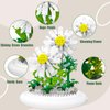 MJDDJA Bouquet Building Kits, 550 Pcs Mini Bricks Building Blocks Sets, Forever White Chrysanthemum Decorated Flower with Dust Cover, Womens Girlfriend Mom Gifts,Christmas,Mother's Day
