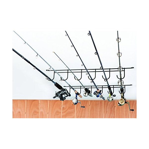 RackEm 7008 Overhead 6-Rod Fishing Rod Rack