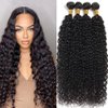 Beautymoon Water Wave Human Hair Bundles 100% Unprocessed Brazilian Wet and Wavy Hair Bundles 16 18 20 22 Inch Water Wave 4 Bundles Human Hair Extensions for Black Women…