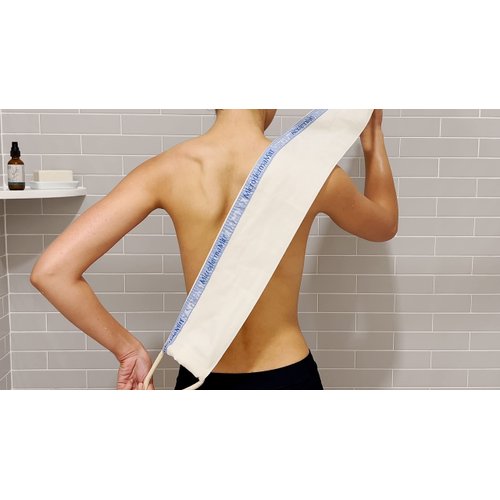 MicrodermaMitt Back Scrubber - Deep Exfoliating Mitt - Turkish Back Scrubber - Double-Sided Shower Exfoliating Back Scrubber - Bath Back Scrubber - Back Scrubber for Shower for Men and Women