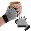 Zipcase Weighted Gloves for Tremors to Provide Hand Stability and Improve Hand Dexterity, Perfect Writing Weights & Hand strenthening Tool（2 x 1/2lb, Each Glove） Gray
