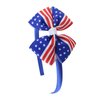 AIUPUOC 4th of July Headband for Girls Fourth of July Accessories Red White and Blue Bow Headbands Patriotic Memorial Day Cute Hair Accessories Hair Hoop Head Boppers Party Decorations 1Pcs