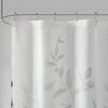 Madison Park Cecily Botanical Modern Shower Curtain, Contemporary Design Water Repellent Shower Curtains for Bathroom, 72 X 72, Grey
