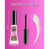 Strong Hold Clear Brow Gel, 2Pcs Waterproof Eyebrow Setting Gel, Long-Lasting Transfer-Proof Eye Brow Glue Makeup, Precise Brush for Fast Brow Sculpt, Lift and Shaping, Gel Para Cejas-01 Transparent