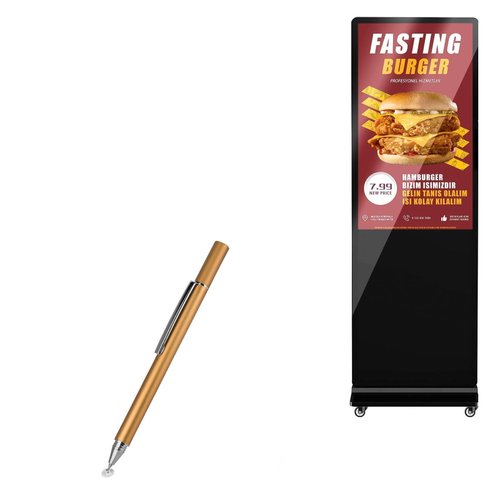 BoxWave Stylus Pen Compatible with JASZDOT Digital Signage Displays LCD 43' - FineTouch Capacitive Stylus, Super Precise Stylus Pen - Champagne Gold