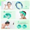 ATROCH Tie Dye Spa Headband for Washing Face Bubble Skin Care Headbands Makeup Head Band Face Wash Headband Girls Bow Tie Hair Band Women Shower Hair Accessories 4 Pcs