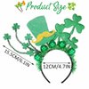 Kilshye St Patricks Day Light Up Headband LED Green Shamrock Hair Accessories Festival Headpiece for Women and Girls