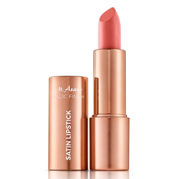 M. Asam Magic Finish Satin Lipstick (0.14 Oz) in a Lovely Melon Shade, Long-lasting, Silky matte finish without drying out, creamy texture nourishes with Hyaluronic Acid