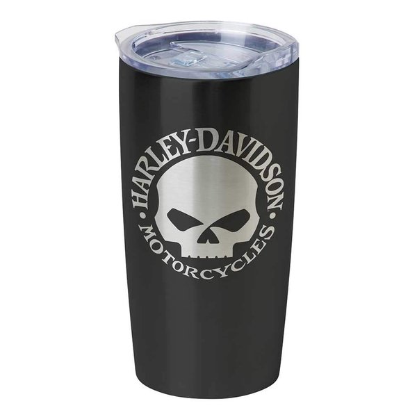 Harley-Davidson Core Willie G Skull Stainless Steel Travel Mug, Black HDX-98618