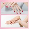 BOMOQING 200PCS Foil Nail Wraps for Acrylic Dip Powder Removal, Gel Polish Remover Kit with 1Pcs Cuticle Pusher, 1Pcs Triangle Peeler and 2 Nail Files, Soak off Cotton Pads Lint Free Finger Nail Wipes