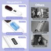 Househerb Cordless Hair Straightener Brush, Portable Mini Hair Straightening Brush for Travel, Rechargeable 9600 mAh USB-C, Lightweight Anti-Scald Heated Styling Tools & Appliances