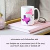Best Friends Quote Personalized Long Distance Coffee Mug, States and Countries, Friendship Gift, 11oz or 15oz