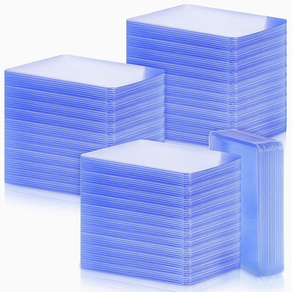 Card Sleeves Baseball Card Protectors Hard Plastic Top Loads for Cards 3 x 4 Inch Baseball Card Sleeves Trading Card Sleeves PVC Holder for Sports Baseball Football Game Cards (120 Pieces)