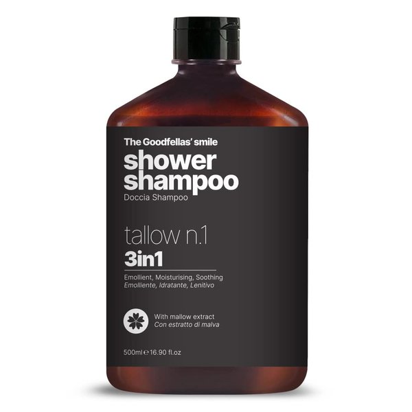 The Goodfellas' smile, Luxury 3 iin 1 Body Wash and Hair Shampoo for Men, 17 Fluid Oz. - Made in Italy (Tallow n.1)