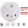 Lecoolife 3 Pack Smoke Detector Battery Operated with Photoelectric Sensor and Silence Button, Travel Portable