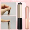 2Pcs Silicone Nail Brush Ombre Nail Brush, Silicone Nail Tools Reusable Nail Art Brushes for Gel Polish, Nail Polish Brush Applicator Sticks Portable Nail Gradient Brush Manicure DIY Tool (Black/Pink)