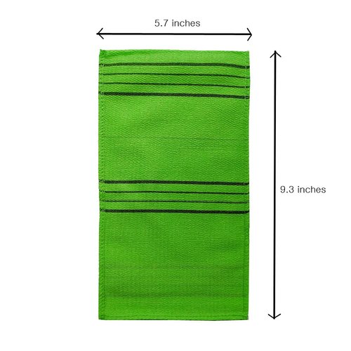 NOPIGO Korean Exfoliating Body Scrubber for Shower (5LONG Green)