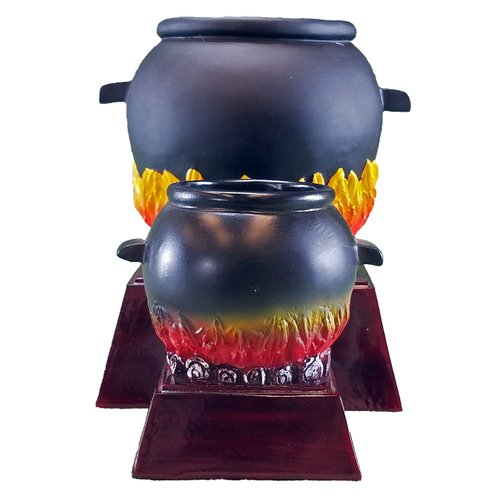 Decade Awards Chili Pot Color Resin Trophy- 4 Inch Tall | Engraved Chili Cook-Off Award - Customize Now