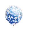 Chaungfu Balloons, 11 pcs Foil Balloons 12 Year Old for 12th Birthday Party Supplies Decoration， Confetti Balloon Kids Years (12th, Blue)