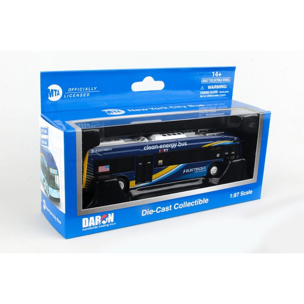 Daron MTA PROTERA Hybrid 1/87 Electric Bus, Blue