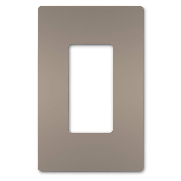 Legrand radiant RWP26NICC6 Screwless Wall Plates, 1 Gang, One Decorator Rocker GFCI Cover, Nickel (1 Count)