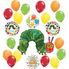 Betallic Very Hungry Birthday Catepillar Party Supplies 21 pc Foil and Latex Balloon Bouquet Decorations