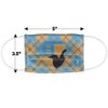Popfunk Harry Potter Kids Ravenclaw Plaid Logo 1-Ply Reusable Face Mask Covering with Adjustable Nose Wire