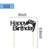 DIADARL Video Game Cake Topper Video Game Birthday Cake Topper Glitter Blue Game Controller Happy Birthday Cake Topper Birthday Party Supplies for Game Fans, Kids and Men(11Pcs)