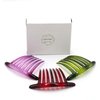 SIDE COMB 3 PCS FRENCH TWIST HAIR COMB MIX COLER (Marble) TWO TONE MIX 7 TOOTH IT DELUXE.
