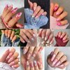 Flower Nail Stickers 30 Sheets Small Daisy Nail Art Stickers 3D Self Adhesive Pink Colorful Floral Nail Decals Spring Summer Floral Nail Supplies Exquisite Flower Nail Design for Women Manicure DIY