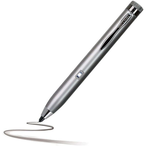 Broonel Silver Fine Point Digital Active Stylus Pen - Compatible with Jumper Laptop 15.6" HD Display