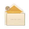 Papyrus Thank You Cards with Envelopes, Gold Border (16-Count)