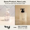 Tirtyl Skipper Hand Wash Single Kit Glass - 1 Glass Foaming Dispenser + 3 Tablet Refills (3x 8 fl oz bottles of soap) - Variety Fragrances