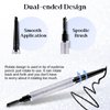 Boobeen Eyebrow Pen Waterproof Eyebrow Pencil Long Lasting Black Eyebrow Filler Pencil with Spoolie Brush, Creates Natural Eye Brows Makeup Effortlessly