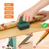 LIZAAL 2-Pack Wrapping Paper Cutter with Wheels | Straight Line Gift Wrap Cutter for Birthday and Christmas, Fits Various Rolls and Papers, Includes 2 Replaceable Blades (Black & Green)