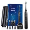 Sonic Electric Toothbrush for Adults, Rechargeable Toothbrush with 4 Replacement Brush Heads & 5 Modes, Travel Toothbrush Case, Ultra Sonic Toothbrush for 99% removing plaque, 2- Min Smart Timer