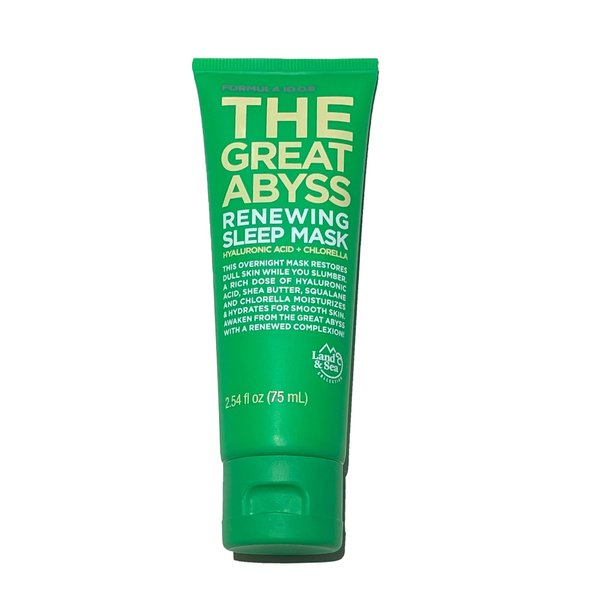 FORMULA 10.0.6 The Great Abyss Renewing Sleep Mask Hyaluronic Acid + Chlorella, Moisturizing Skin Treatment Mask