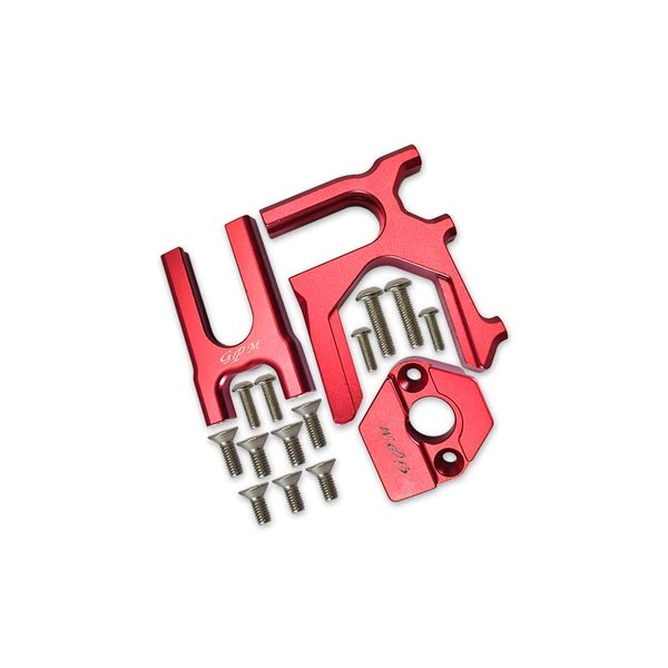 16pc Set Aluminum Center Differential (Front+Rear)+Motor Mount KRATON/Outcast/Notorious/Typhon/Talion, 1/7 Infraction Limitless by GPM (red)
