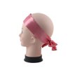 AllMatchWigs 2pcs Edge control soft satin headband 2.3in width hair wrap bands 20 color choice (deep pink)