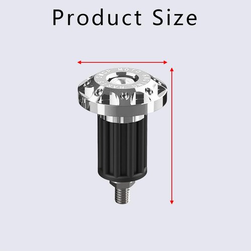 Lecctso 2PCS Motorcycle Bar Ends, Motorcycle Mirror Plugs, 7/8" 22mm Aluminum Alloy Motorcycle Rear View Mirror Screws Decoration Motorcycle Accessories for Honda, Yamaha, Kawasaki, Suzuki, Ducati