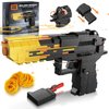 Driveplexpro Model Gun Building Blocks Set, Golden Desert Eagle Building Bricks Toy Gun Look Realistic, Guns Building Toys for Boys Adults, Model Gun for Military Fans and Collectible (700PCS)