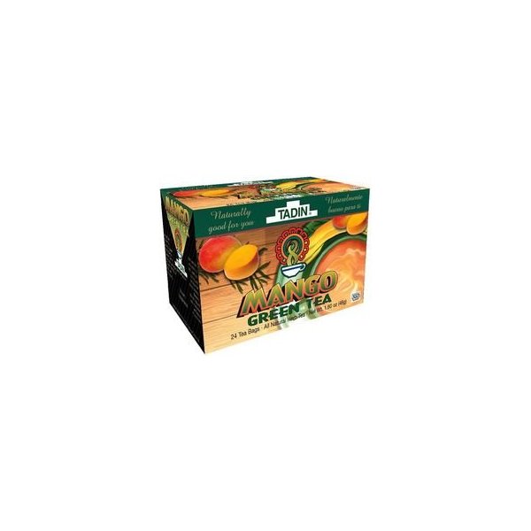 Tadin Mango Green Tea Bag, 24-count