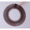 Sowaka 4 Pcs Circular Stretch Comb Plastic Black Brown Circle Spring Headband Flexible Hair Wrap Holder Hair Comb for Women Girls Outgoing Sports Hair Accessories (Round-black and brown)