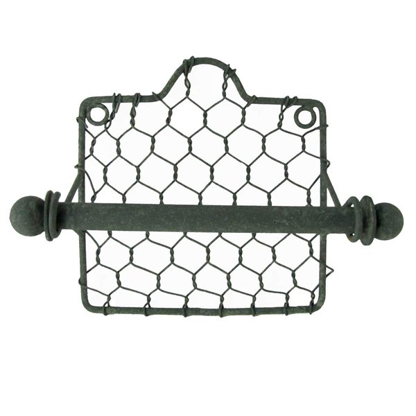 Primitive Country Style Chicken Wire Toilet Paper TP Holder Farmhouse Bath Decor