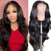 Zormsert Body Wave Lace Front Wigs Human Hair for Black Women 4x4 HD Lace Closure Wigs Human Hair Glueless Wigs Pre Plucked Natural Hairline with Baby Hair 180 Density 24 Inch